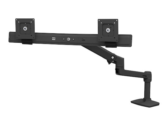 Ergotron LX Стойка за 2 Монитори до 25" с Рамо Черна