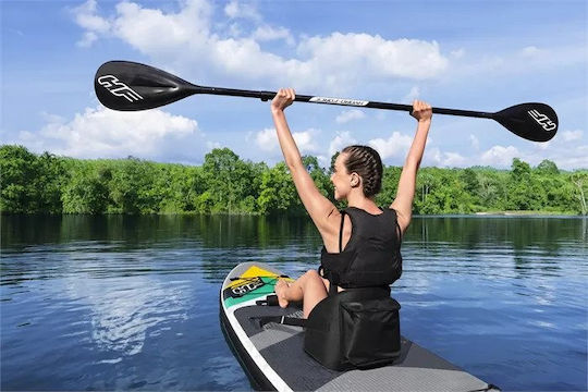 Bestway Hydroforce Aqua Wander Traveltech Aufblasbar SUP Board mit Länge 3.05m Türkis