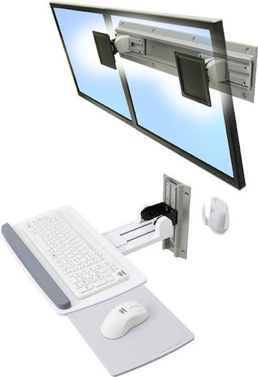 Ergotron Neo-Flex Επιτοίχια Βάση Περιφερειακών Λευκή 45-403-062