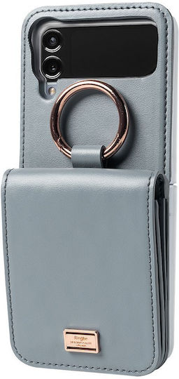 Ringke Signature Card Pocket Back Cover with Card Slot Ash Blue (Galaxy Z Flip4)