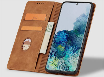 Bodycell Synthetic Leather Wallet Brown (Galaxy A23)