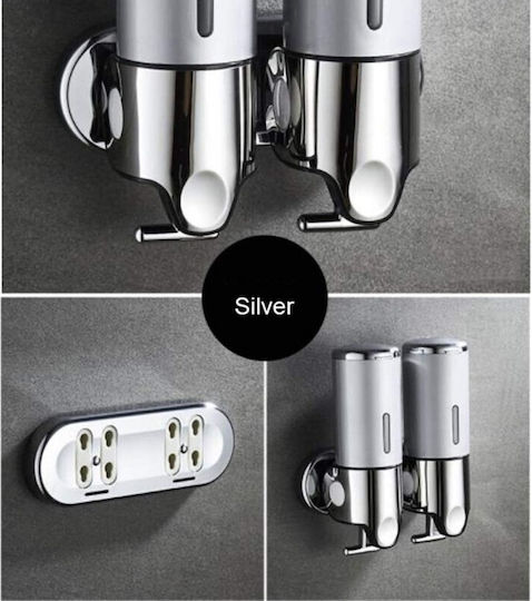 Commercial Cream Soap Dispenser 2x500ml Gray