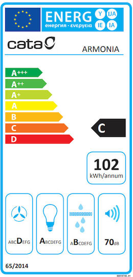 Cata Armonia 60 X Absaugmechanismus 60cm Inox