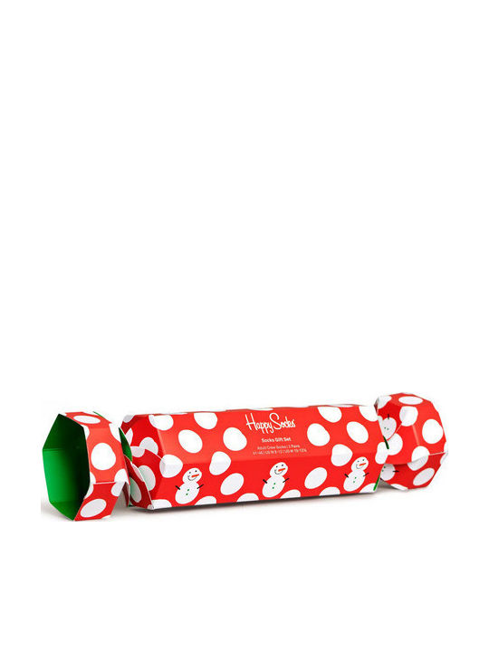 Happy Socks Big Dot Snowman Gift Set Χριστουγεννιάτικες Κάλτσες Πολύχρωμες 2Pack