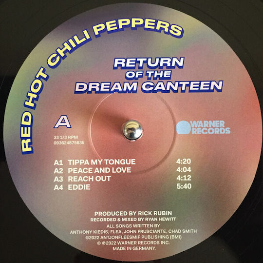 Red Hot Chili Peppers Return Of The Dream Canteen 2xLP