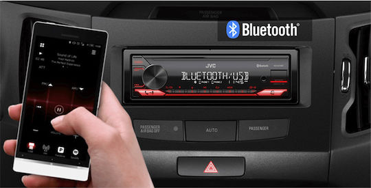 JVC Radio Auto 1 DIN Bluetooth USB