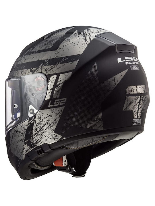 LS2 Vector FF397 HPFC Evo Hunter Full Face Helmet with Pinlock and Sun Visor ECE 22.05 1390gr Matt Black / Titanium KR00198