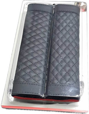 Carsun Set of 2pcs Car Seat Belt Pads Black