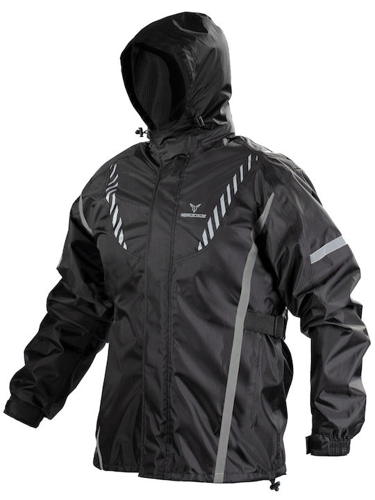 Nordcode Rainsuit Easy Мъжко Мото Дъждовно Комплект Панталон и Яке Черен Цвят