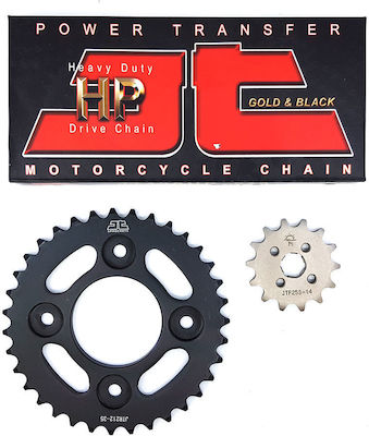 JT Sprockets Chain & Sprocket Kit (14-35-420HPGB) for Honda Supra 125 X