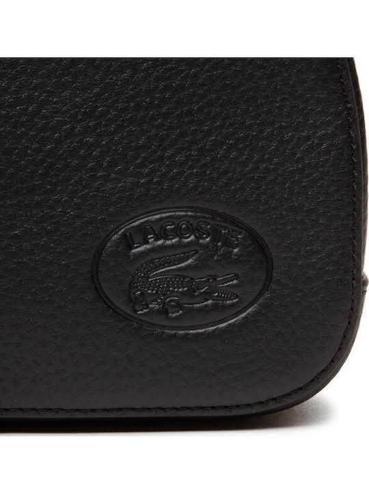 Croco Crew Leder Damentasche Umhängetasche Schwarz