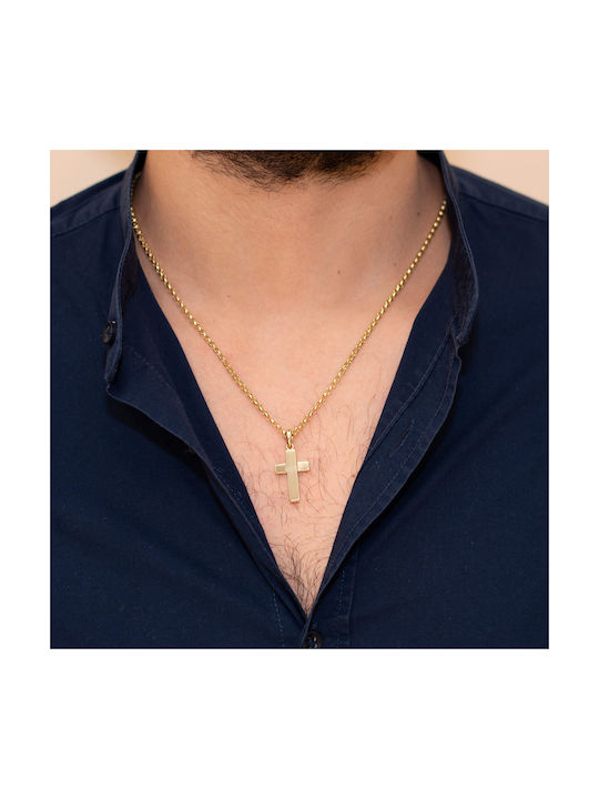 Skaras Jewels Men's Gold Cross 18K