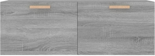 Кремаст Шкаф За Дневна От ПДЧ Сив 100x36.5x35см