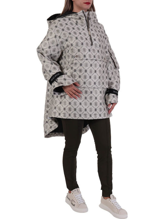 Giaccone Women's Long Lifestyle Jacket for Winter with Hood