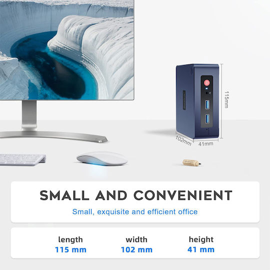 Beelink Mini S PC (Celeron Quad Core N5095/8GB DDR4/256GB SSD/W11 Pro)