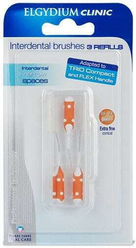 Elgydium Trio Refill Interdental Brush Refills 0.7mm Red 3pcs