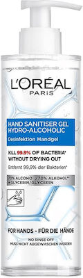 L'Oreal Paris Hand Sanitiser Gel Hydro-Alcoholic 70% Desinfektionsmittel Gel für Hände 400ml