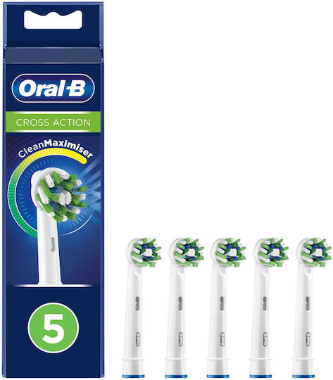 Oral-B CrossAction CleanMaximizer Replacement Heads for 321217 5 Pieces