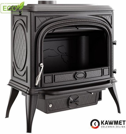 Kawmet Premium Sphinx S6 Eco Μαντεμένια Ξυλόσομπα 13.9kW Μαύρη