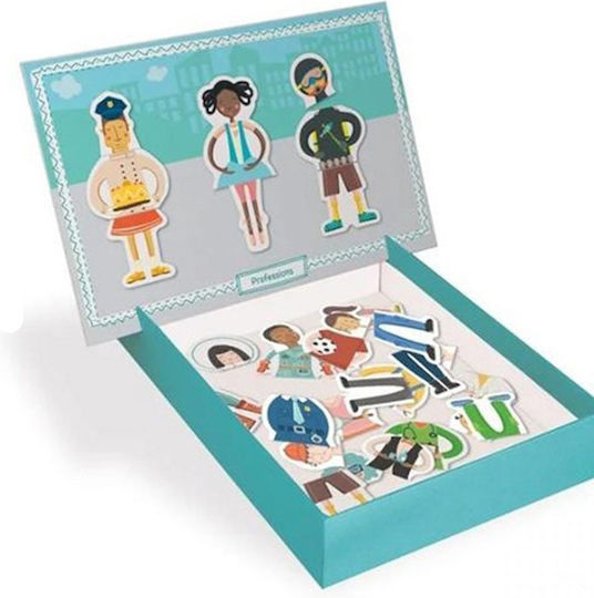 Apli Kids Μαγνητικό Παιχνίδι Κατασκευών Μαγνητάκια Τα Επαγγέλματα για Παιδιά 3+ Ετών