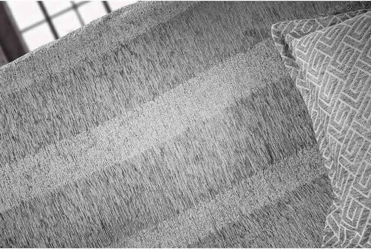 Guy Laroche Victor Ριχτάρι Πολυθρόνας Chenille 150x180εκ. Silver