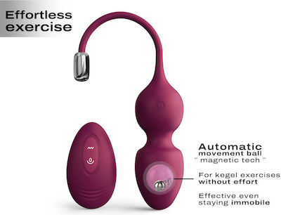 Dorcel Remote Controlled Silicone Vibrating Kegel Balls Purple