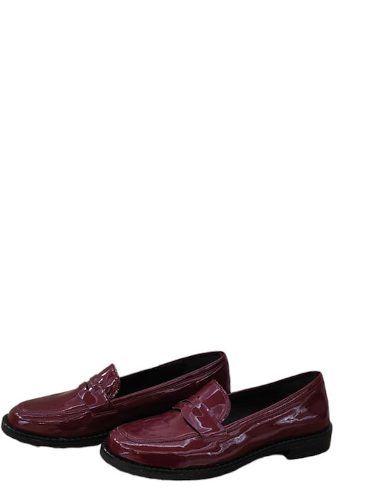 180 Women's Leather Loafers Lucchini Bordeaux