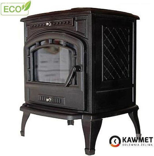 Kawmet P7 Eco Μαντεμένια Ξυλόσομπα 9.3kW Μαύρη