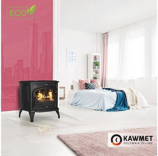 Kawmet P7 Eco Μαντεμένια Ξυλόσομπα 9.3kW Μαύρη