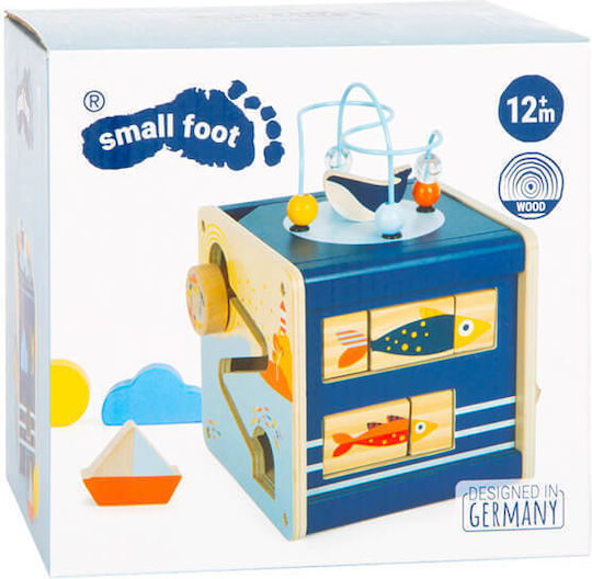 Small Foot Παιχνίδι Ταξινόμησης Σχημάτων Κύβος Δραστηριοτήτων από Ξύλο για 12+ Μηνών