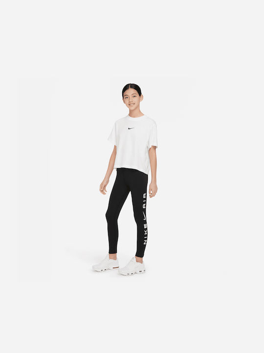 Kinder Leggings Sport Lang Schwarz Air Essential