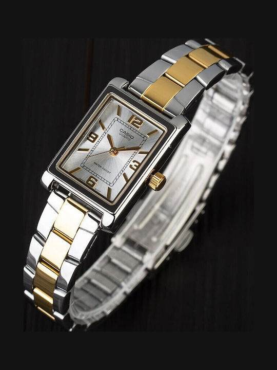 Casio Women's Watch with Silver Metal Bracelet