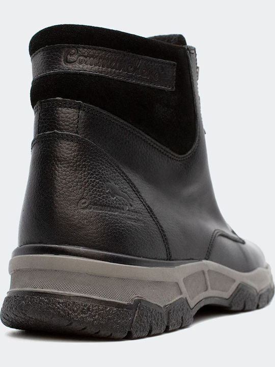 Leder Schwarz Herrenstiefel