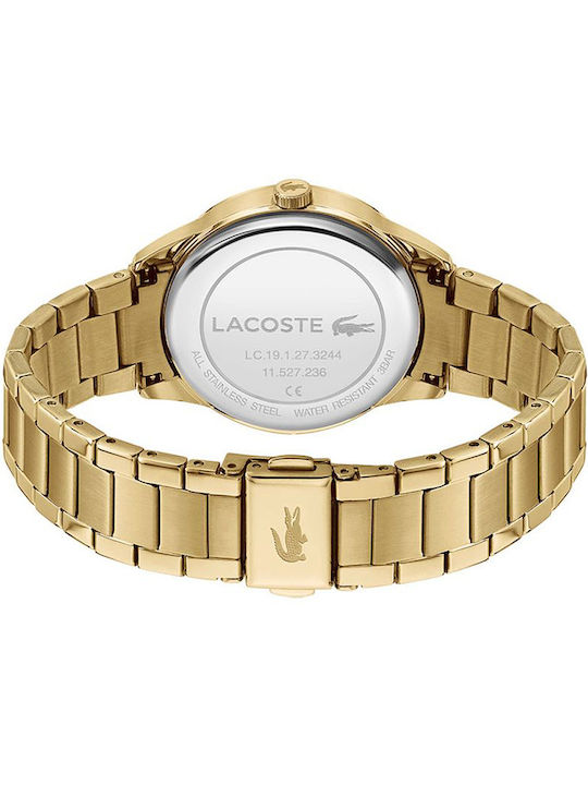 Lacoste Ladycroc Γυναικείο Ρολόι 36mm Μπαταρίας με Χρυσό Μεταλλικό Μπρασελέ