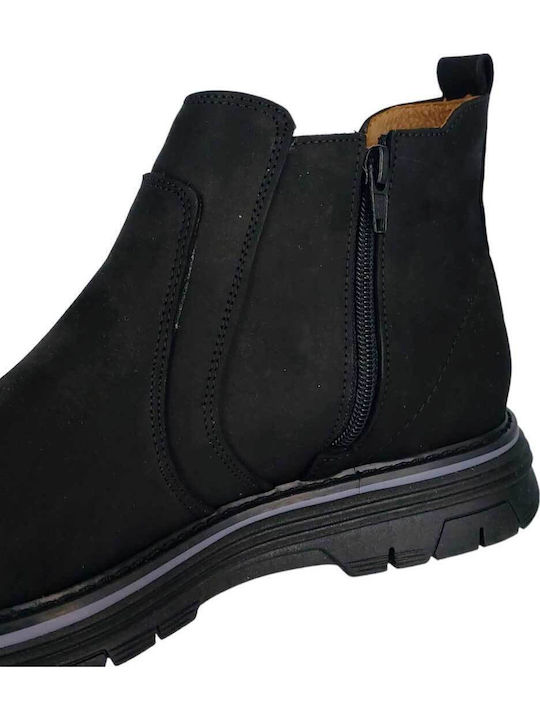 Piele Negru Ghete Chelsea Anatomic