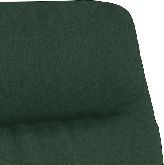 Πολυθρόνα με Υποπόδιο Πράσινο Σκούρο 70x77x98cm