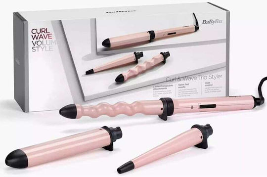 Babyliss Curl & Wave Trio Conical Hair Curling Iron 58W 214623