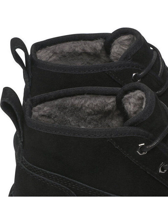 Wildleder Schwarz Herrenstiefel