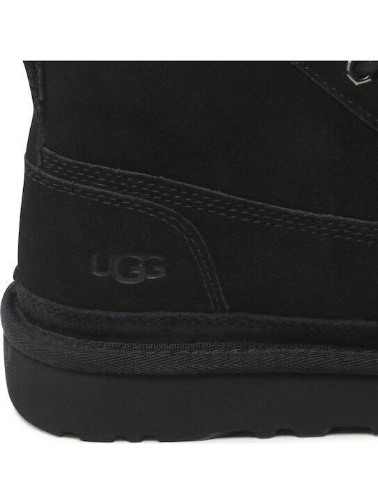 Wildleder Schwarz Herrenstiefel