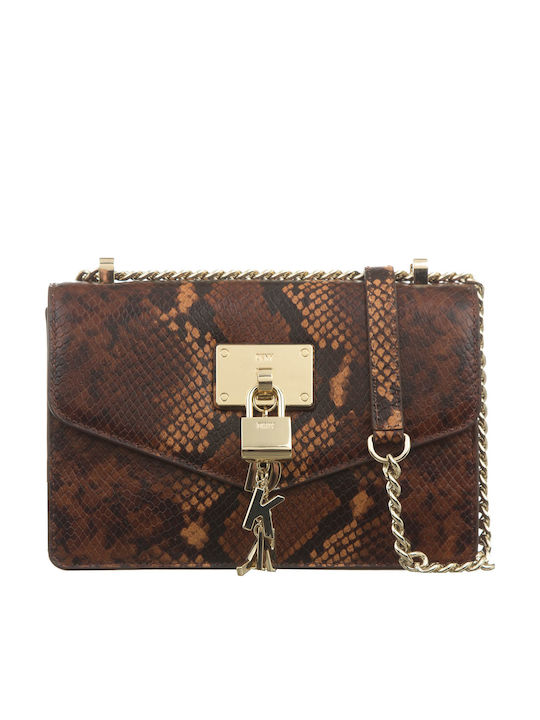 Elissa Damen-Schultertasche aus Leder Chestnut