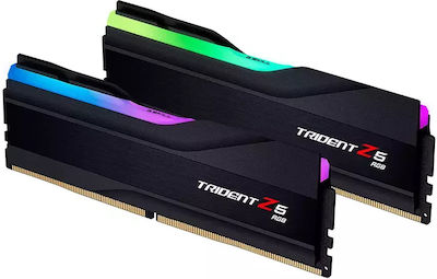 G.Skill Trident Z5 RGB 32GB DDR5 RAM with 2 Modules (2x16GB) and 5600 Speed for Desktop