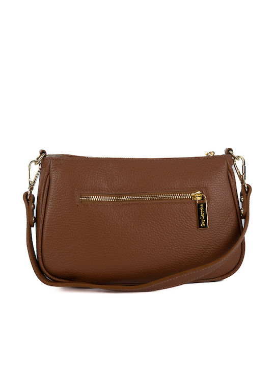 Leather Women's Bag Shoulder Tabac Brown