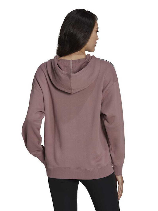 Adidas Tape Women's Hooded Sweatshirt Purple