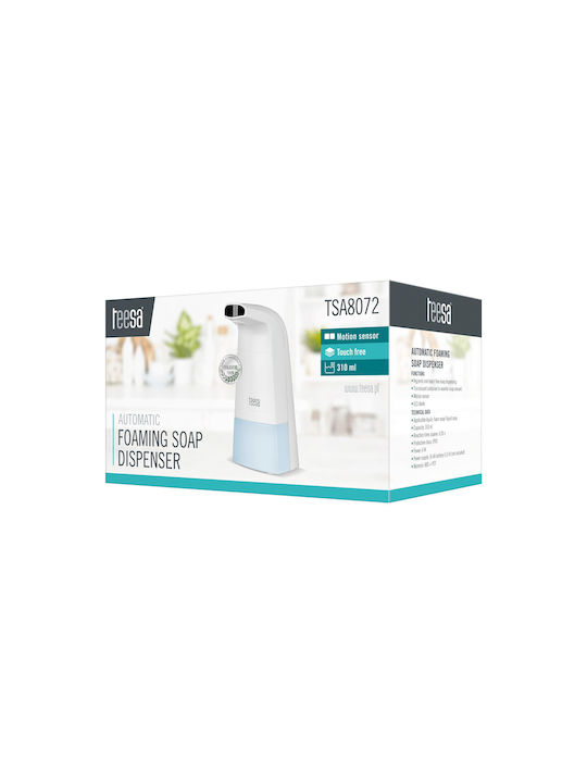 Teesa Tabletop Automatic Plastic Foam Dispenser White 310ml