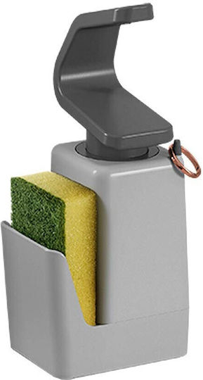 Metaltex Soap-Tex Dispenser Kitchen Ceramic with Sponge Holder Turquoise 400ml