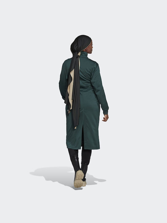 Adidas Always Original Laced Track Women's Long Sports Jacket for Winter Green