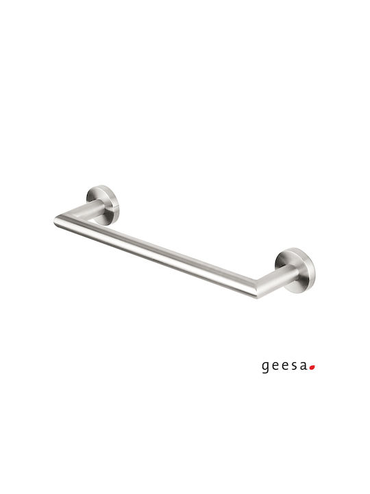 Geesa Nemox Ράγα Μπάνιου Μονή Επιτοίχια με Βίδες ​30x7.4cm Chrome