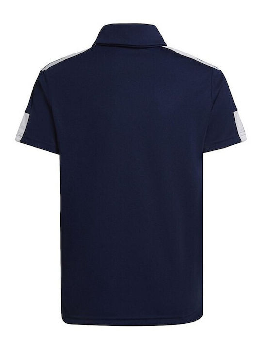 Adidas Kids Polo Short Sleeve Navy Blue Squadra