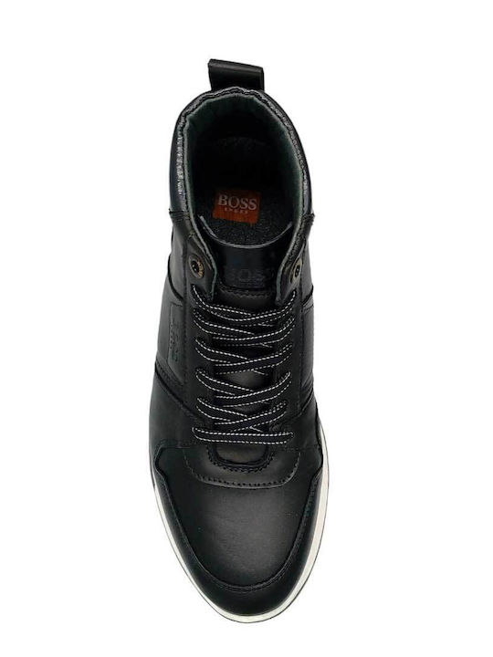 Leder Schwarz Herrenstiefel