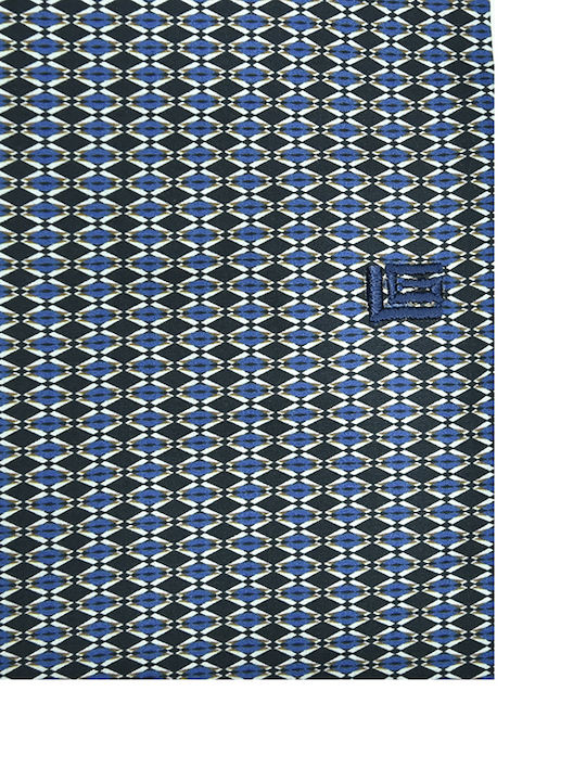 Long-sleeved Cotton Shirt Navy Blue
